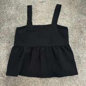KIMCHI BLUE black smock top Large